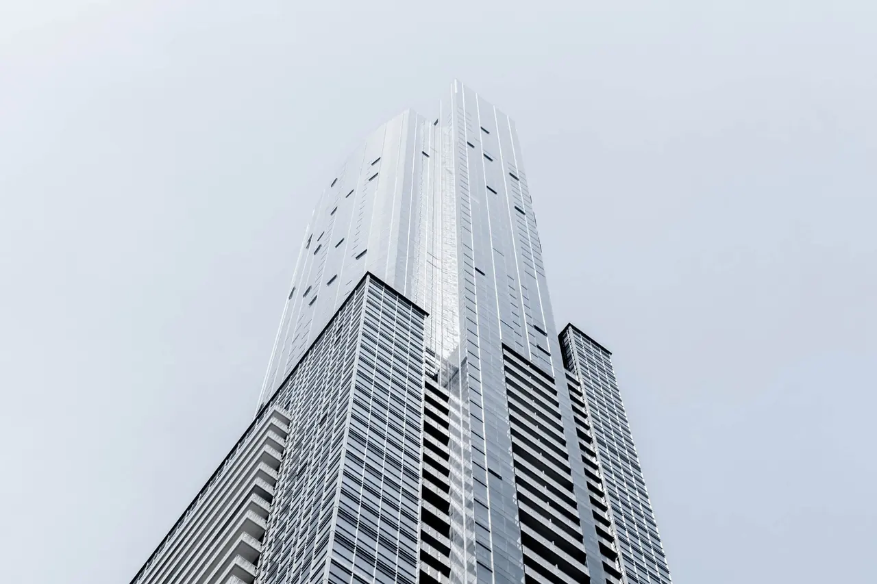 Modern banking and technology tower